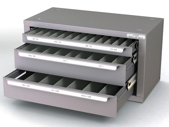 HUOT 13652 Step Drill Dispenser, Fractional, Original Series