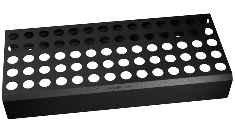 HUOT 14656 Swiss Collet Rack, 1.307" Hole Size, Capacity 70