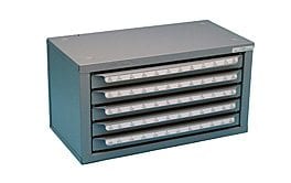 HUOT 13420 #1 To #60 Reamers, 5 Drawer Cabinet