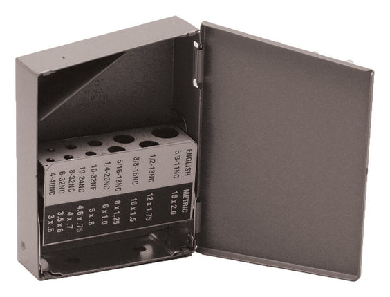 HUOT 12590 Holds 10 US Tap Sizes:4 40NC To 5/8" 11NC