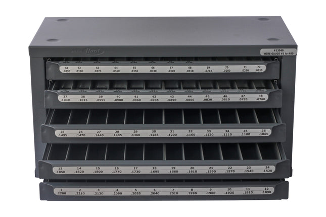 HUOT 13040 #1 To #80 Wire Gage Drills, Jobbers Length