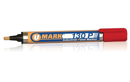 U-Mark - 130P Industrial Paint Marker w/ Reversible Tip (Pack of 12)