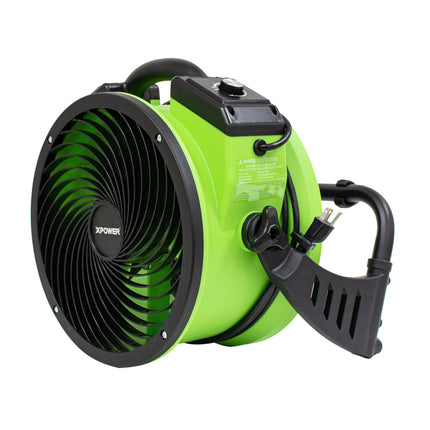 XPOWER FC-250D Pro 13' Brushless DC Motor Air Circulator Utility Fan Floor Drying