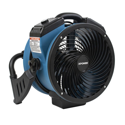 XPOWER FC-150B Brushless DC Motor Air Circulator with Rechargeable Battery Right View Flat