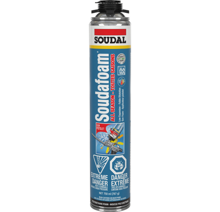 SOUDAL - 153212 All-Season Door & Window Foam (750ml can)