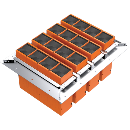 STI - EZDG1644S2 Series 44+ EZ Path Floor Grid Package Assembly with 16 Devices