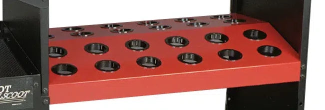 HUOT 95910 ToolScoot CAT50 Taper Angled Middle Shelf 18 Capacity