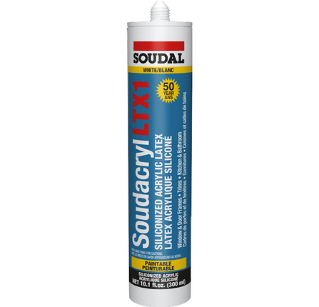 SOUDAL - 143677 Soudacryl LTX1 White Cartridge
