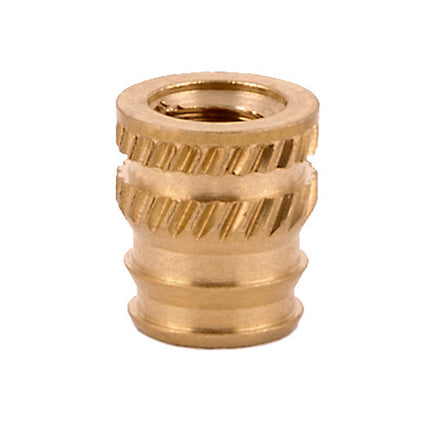 E-Z LOK™ - DV-006-TH Pack of 100 - E-Z Sonic™ Threaded Insert for Plastic - Tapered - Double vane - 6-32