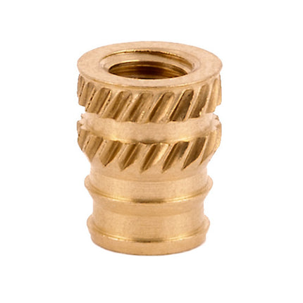 E-Z LOK™ - DV-M40-TH Pack of 100 - E-Z Sonic™ Threaded Insert for Plastic - Tapered - Double vane - M4-0.7