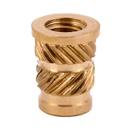 E-Z LOK™ - FL-832-HI Pack of 100 - E-Z Sonic™ Threaded Insert for Plastic - Straight - Flanged - 8-32