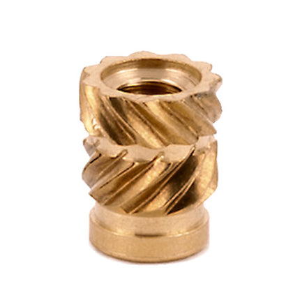 E-Z LOK™ - HI-004-WH Pack of 100 - E-Z Sonic™ Threaded Insert for Plastic - Straight - Flush - 4-40