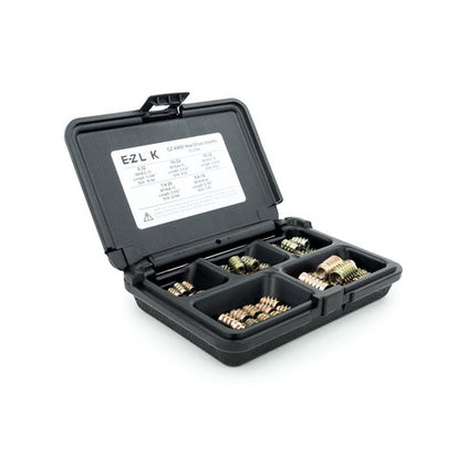 E-Z LOK™ - EZ-A800 Pack of 1 - E-Z Hex™ Threaded Insert Assortment Kit for Soft Wood - Flush - 8-32 to 5/16-18