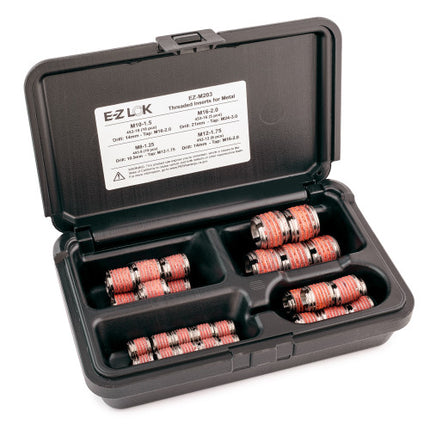 E-Z LOK™ - EZ-M203 Pack of 1 - E-Z LOK Threaded Insert Assortment Kit for Metal - 303 Stainless - M8 to M16