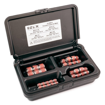 E-Z LOK™ - EZ-M613 Pack of 1 - E-Z LOK Threaded Insert Assortment Kit for Metal - 303 Stainless - M6 to M12