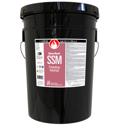 STI - SSM106 Specseal Firestop Mortar packed 6 Gallon Pail