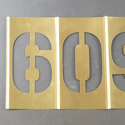 Young Brothers - 25158 - Brass Stencils - Number Set 2-1/2"