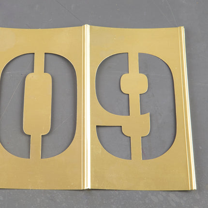 Young Brothers - 50158 - Brass Stencils - Number Set 1/2"