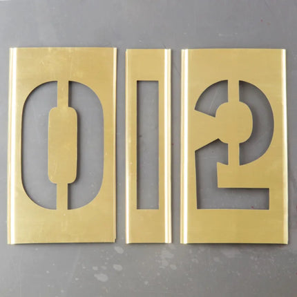 Young Brothers - 12158 - Brass Stencils - Number Set 12"