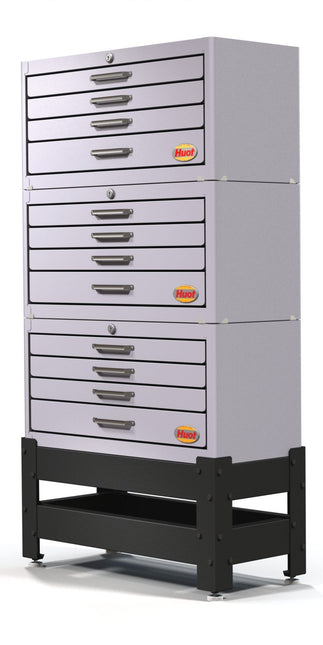 HUOT #13350 End Mill Dispenser Organizer Cabinet – Holds 1/8 To 1/2 Inch Tools