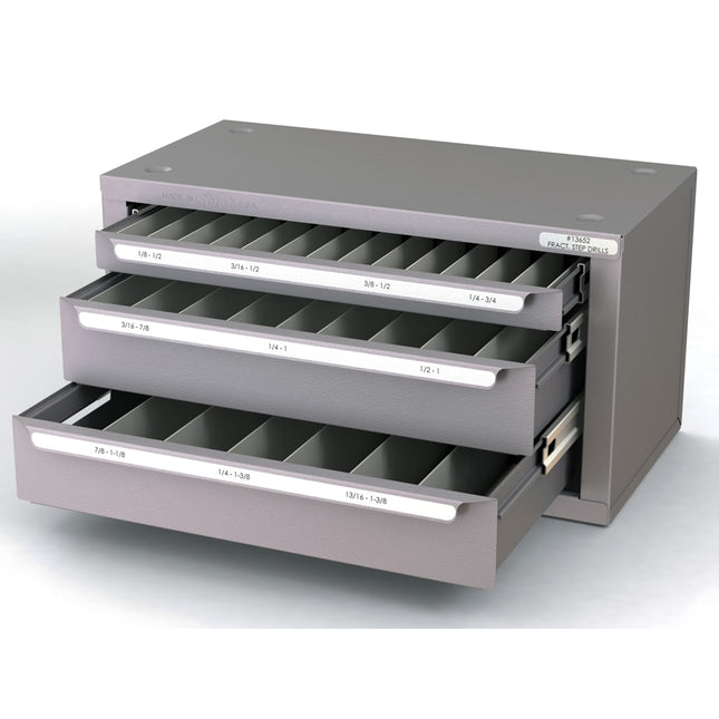 HUOT 13652 Step Drill Dispenser, Fractional, Original Series