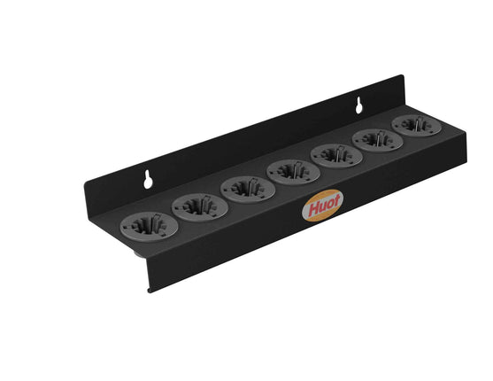 HUOT 14777 Machine/Wall Mount Rack CAT30 Taper 7 Capacity