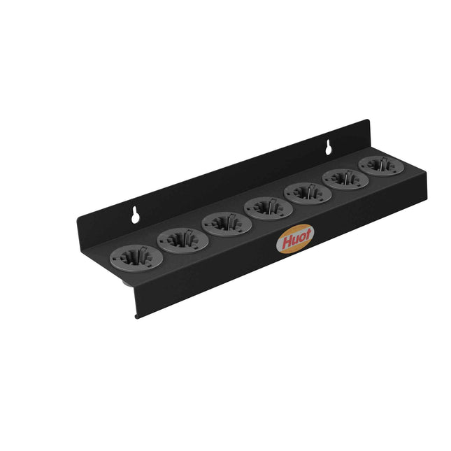 HUOT 14777 Machine/Wall Mount Rack CAT30 Taper 7 Capacity