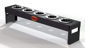 HUOT 14790 Tote Rack CAT50 Taper 5 Capacity