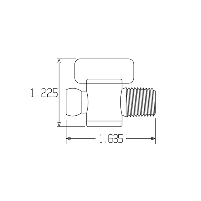 LOC-LINE 29452 1/4" Male NPT Valve for 1/4" System, Pack of 10