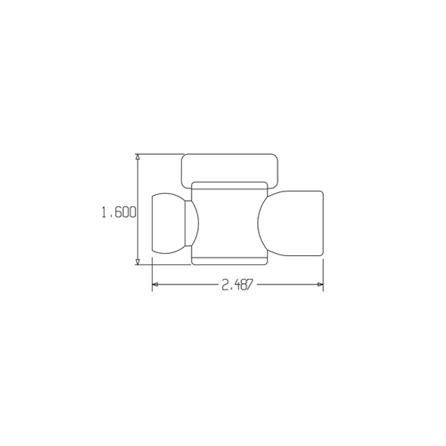 LOC-LINE 39853-G GRAY - 1/2" Female NPT Valve for 1/2" System, Pack of 10