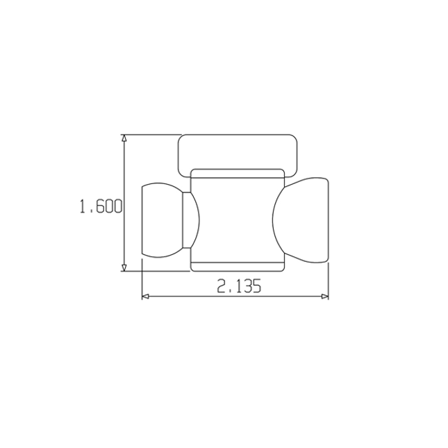 LOC-LINE 39854-G GRAY - 1/2" In-Line Valve for 1/2" System, Pack of 10