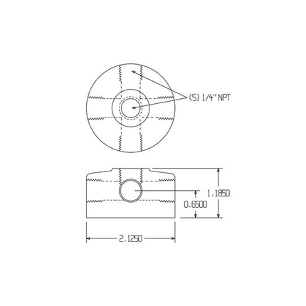 LOC-LINE 40463 Magnetic Manifold Kit Medium for 1/4" System