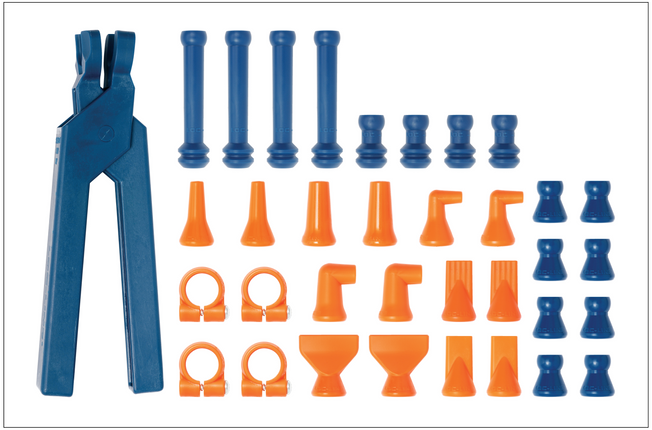 LOC-LINE 40476 15MM Lathe Adapter Kit for 1/4" System