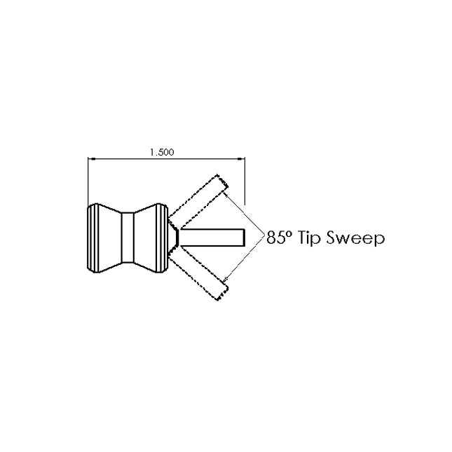 LOC-LINE 49482-BLK BLACK ProStream Nozzle Pack of 10 (.117DiaX.500Long)