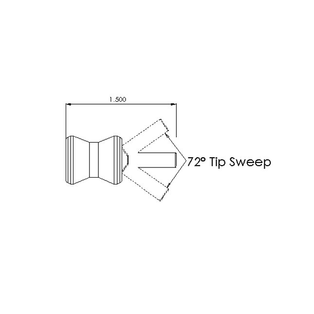 LOC-LINE 41423 ProStream Nozzles .160x.500 - Pack of 2