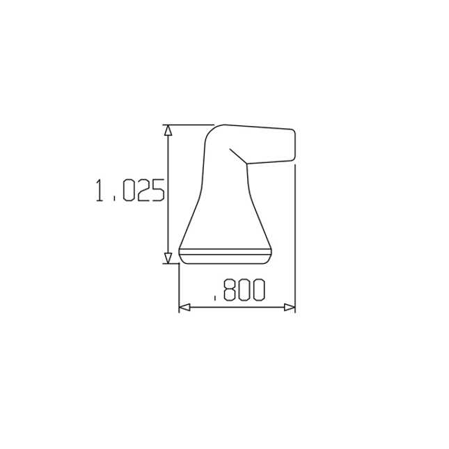 LOC-LINE 49440-G 1/8" 90 Degree Nozzle for 1/4" System, Pack of 20