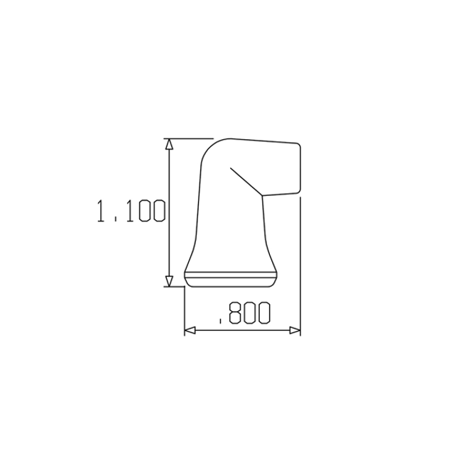 LOC-LINE 41472-1/4" 90 Degree Nozzle for 1/4" System, Pack of 4
