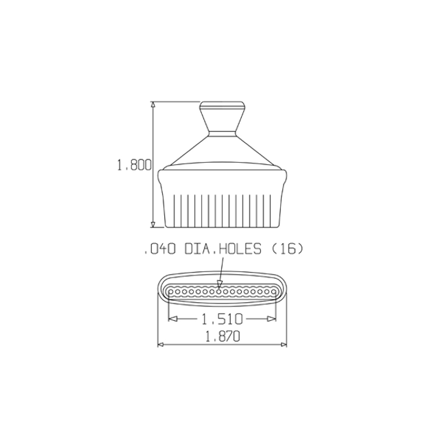 LOC-LINE 49449-G GRAY - 1/4" Swivel Nozzle 40 for 1/4" System, Pack of 20
