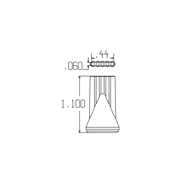 LOC-LINE 49453-G 1/4" Flat 5 Hole Nozzle for 1/4" System, Pack of 20