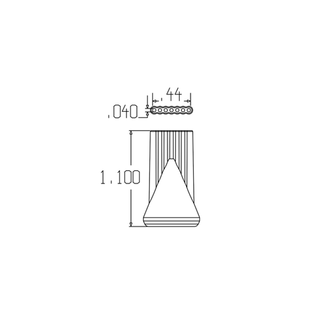 LOC-LINE 49454-G GRAY - 1/4" Flat 7 Hole Nozzle for 1/4" System, Pack of 20