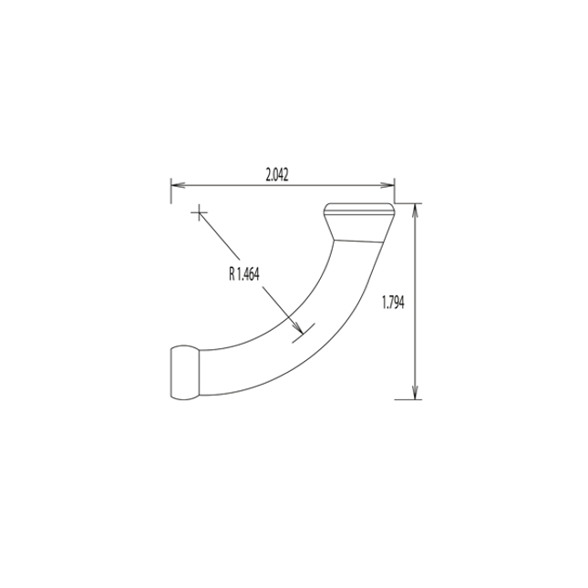 LOC-LINE 41491 1/4" Extended Elbows for 1/4" System, Pack of 4