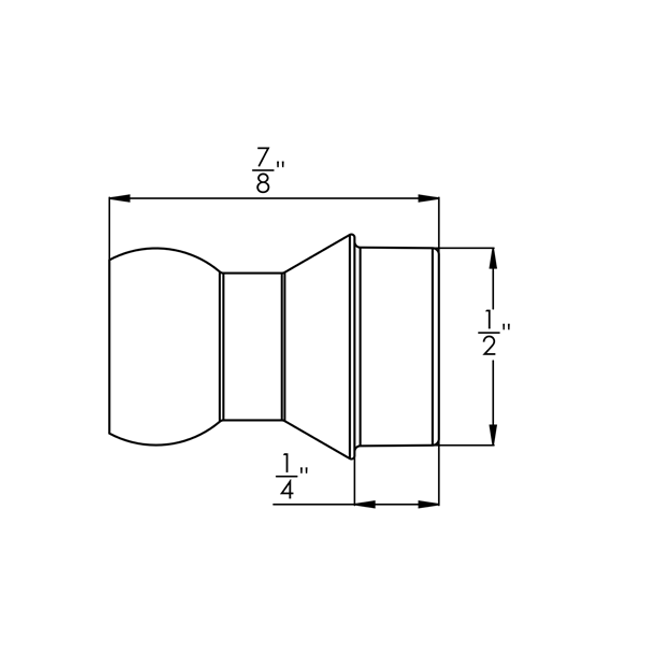 LOC-LINE 41494 HAAS X Short Lathe Adapter - Pack of 4