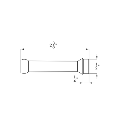 LOC-LINE 41495 HAAS X 2" Lathe Adapter for 1/4" System, Pack of 4