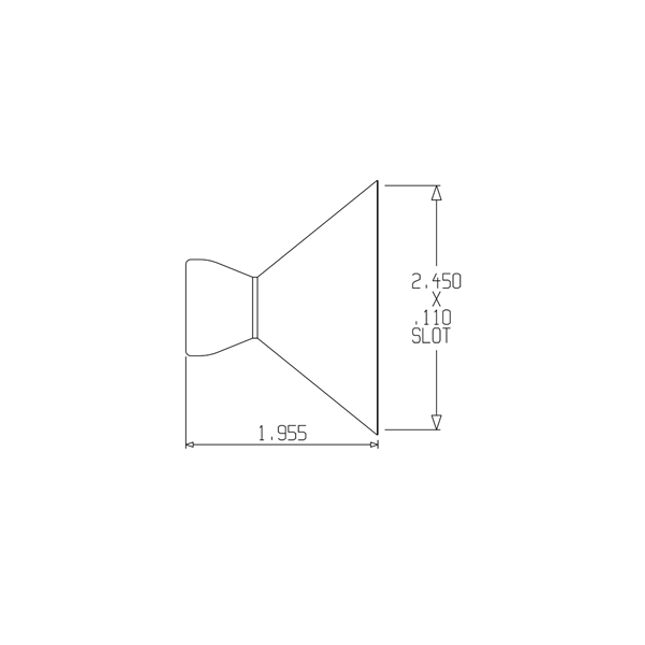 LOC-LINE 59871-G GRAY -2-1/2" Flare Nozzle for 1/2" System, Pack of 20