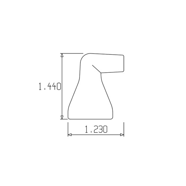 LOC-LINE 59878-G GRAY -1/4" 90 Degree Nozzle for 1/2" System, Pack of 20