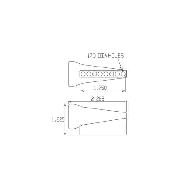 LOC-LINE 59881-G GRAY - 1/2" Spray Bar Nozzle for 1/2" System, Pack of 20