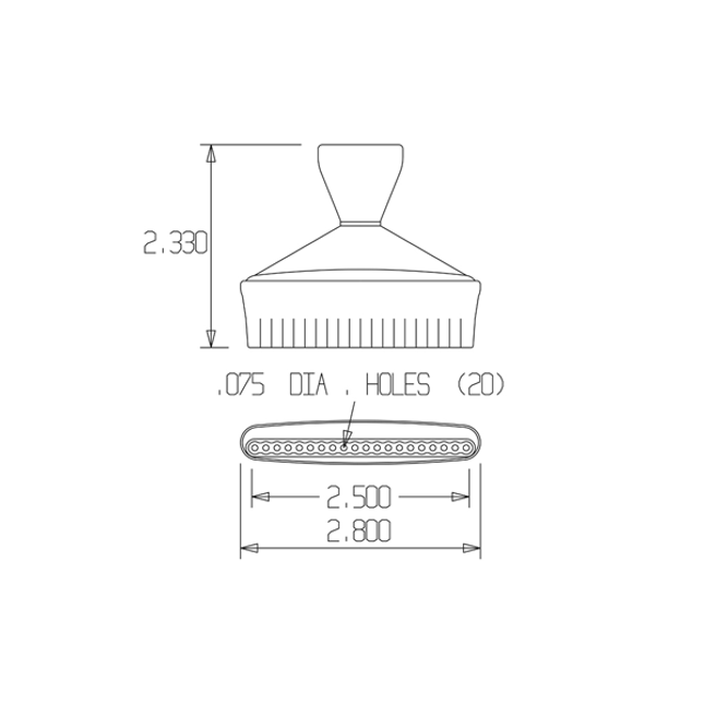 LOC-LINE 51845 2-1/2" Swivel Nozzle 75, Pack of 2 for 1/2" System