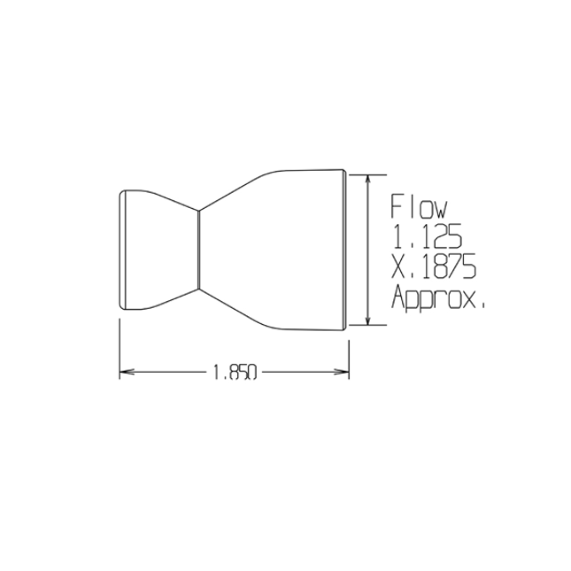 LOC-LINE 59897 1-1/4" Straight Flow Nozzle for 1/2" System, Pack of 20