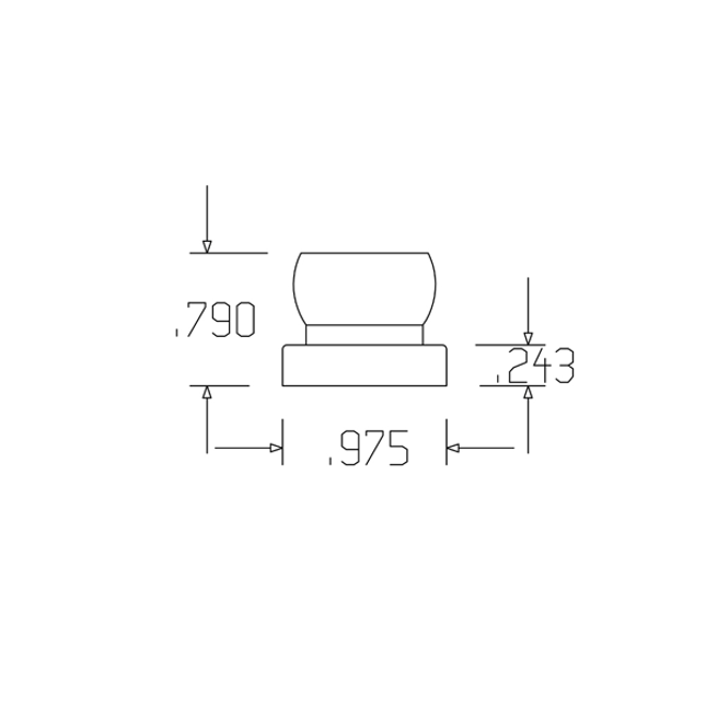 LOC-LINE 51895 1/2" Fixed Mount for 1/2" System, Pack of 2