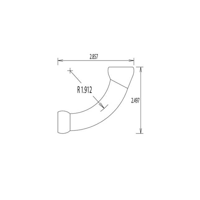 LOC-LINE 59899-BLK BLACK - 1/2" Extended Elbows for 1/2" System, Pack of 20